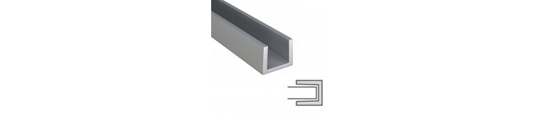     Планка  торцевая для панелей 3-4 мм (матовый алюминий). Размер: 600 мм