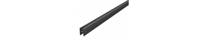     Планка  стыковочная для панелей 3-4 мм (ЧЕРНАЯ). Размер: 600 мм