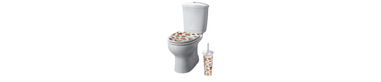Набор в ванную комнату: сиденье на унитаз и ерш туалетный, "Декор Звезда" (1 шт/уп)
