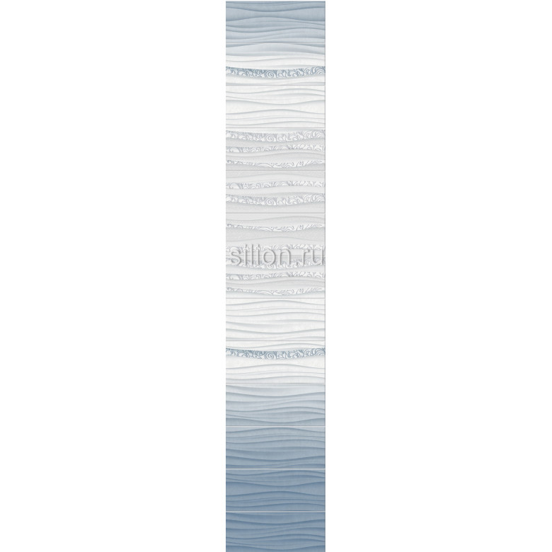  Панель ПВХ «Голубая лилия»-Фон из 2-х панелей