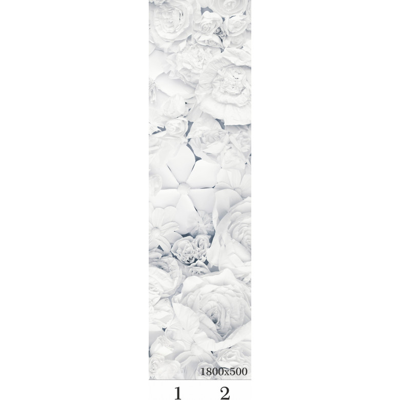       3D Потолок PANDA "ЦВЕТЫ" 1800*500*8 мм (комплект из 2-х панелей)